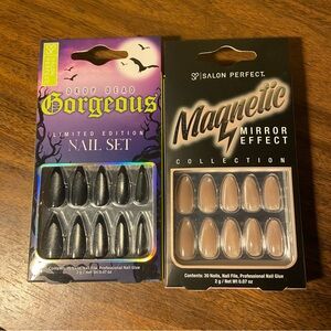 Salon Perfect Magnetic Mirror Effect Drop Dead Gorgeous Black White Glitter